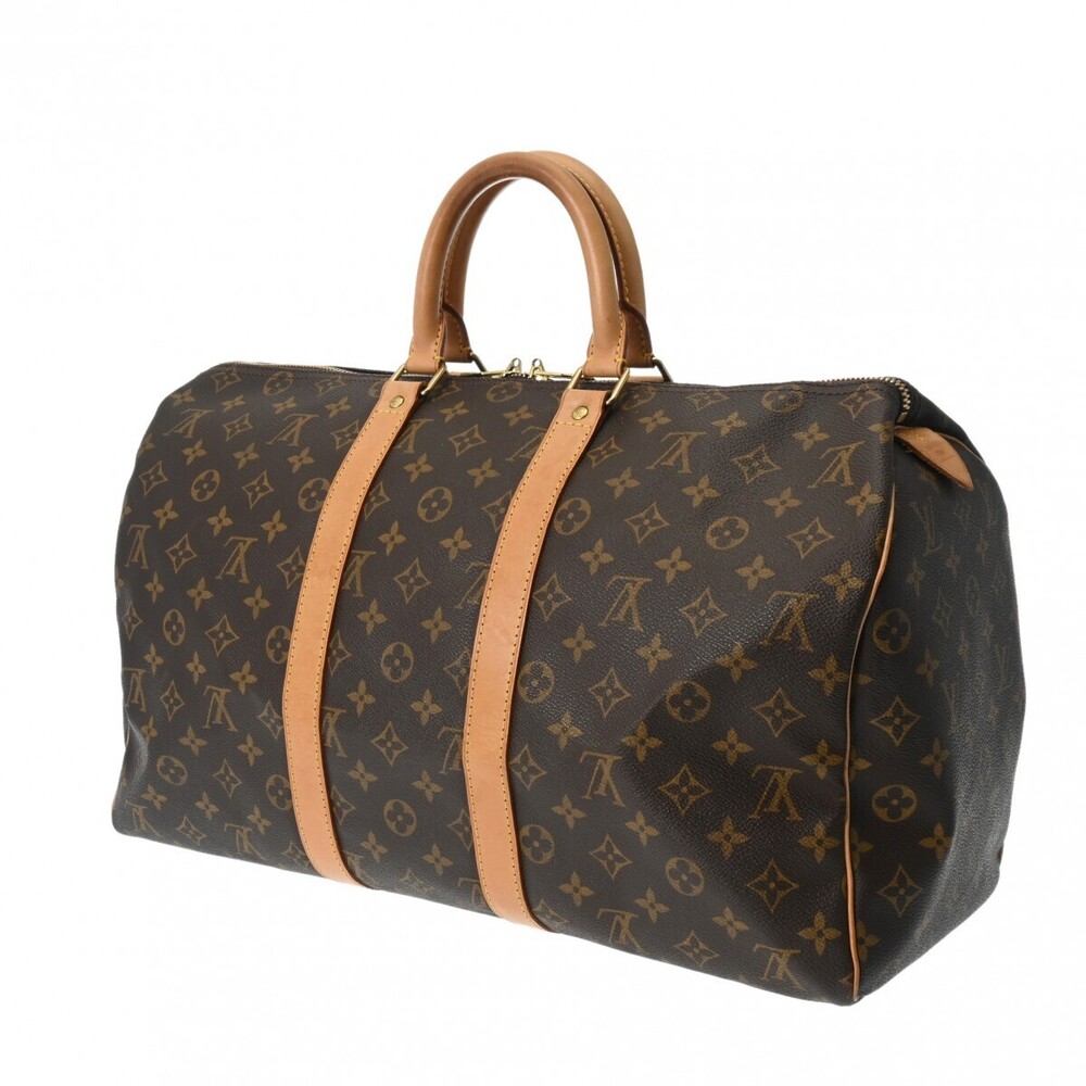 Louis Vuitton Monogram Keepall Brown Canvas Boston Bag - Picture 2 of 11